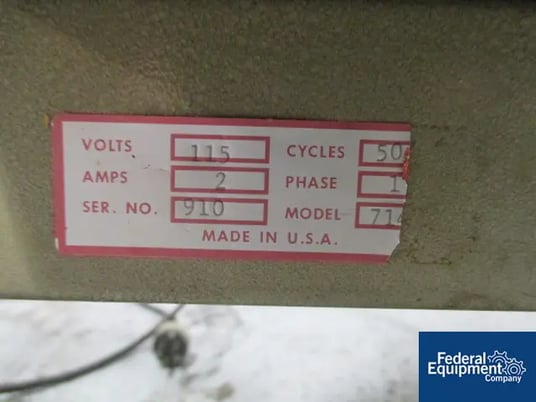 Deitz Versacount #714, tablet counter w/rotary glass table, dual filling funels, counter controls, s/n #910 - Image 2