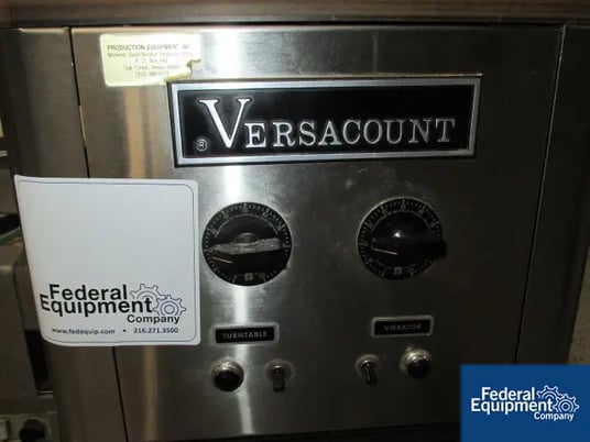 Deitz Versacount #714, tablet counter w/rotary glass table, dual filling funels, counter controls, s/n #910 - Image 6