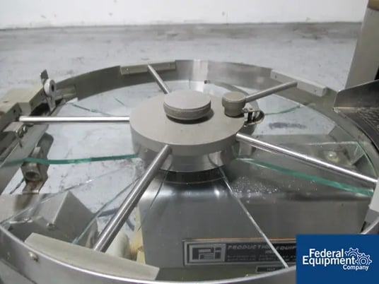 Deitz Versacount #714, tablet counter w/rotary glass table, dual filling funels, counter controls, s/n #910 - Image 8