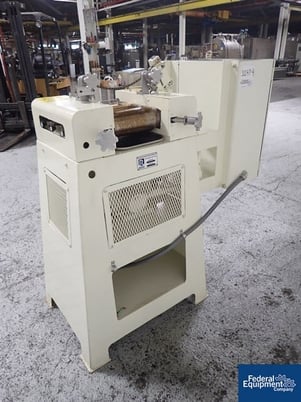4" x 8" Ross #4X8TRM, 3 roll mill, end guide holders less end guides, adjustable first and third rolls - Image 5