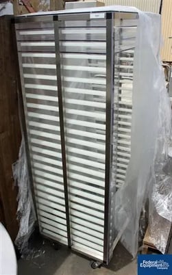 Stainless Steel Rack, w/ 24 30" x 20" Lexan-type Shelves, #2956-29 - Image 1
