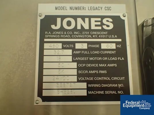 Iwka Jones #Legacy, horizontal cartoner, tuck closure, 4-head Orbi-Trak rotary carton feeder, as-is, #2923-7 - Image 2