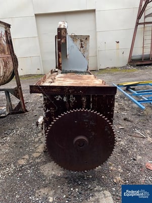 60 cu.ft. Carbon Steel Ribbon Blender, 34" wide x 108" long trough, double ribbon, outboard roller bearings - Image 2