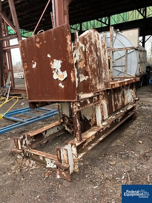 60 cu.ft. Carbon Steel Ribbon Blender, 34" wide x 108" long trough, double ribbon, outboard roller bearings - Image 3