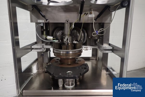 Kilian #T100, tablet press, 9 stations, B IPT turret, 60 Kn pre-compression, 65 Kn main compression, 16mm - Image 8