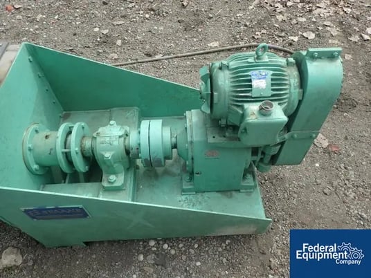 20" diameter x 16.9' long, Spaans screw conveyor, Stainless Steel, 5 HP, 20" x 20" bottom discharge, serial - Image 7