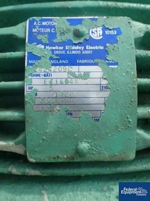 20" diameter x 16.9' long, Spaans screw conveyor, Stainless Steel, 5 HP, 20" x 20" bottom discharge, serial - Image 8