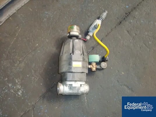 2" ITT Pure Flow Diaphram valves, 316L stainless steel construction, pneumatically actuated, #31423 - Image 1