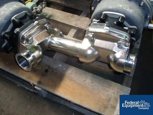 2.5"/2.5" ITT Pure Flow Diaphram valve set, 316L stainless steel construction, #31441 - Image 1