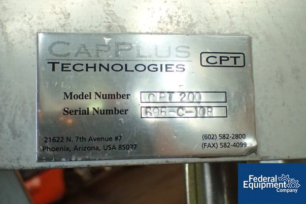 CapPlus #CPT200, capsule polisher, serial# 696-C-108, #3252-11 - Image 2