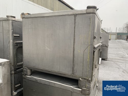 42 cu.ft., Tote Bin, Stainless Steel, 42" x 48" x 36" straight side, stackable, #3227-12 - Image 4