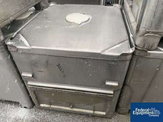 42 cu.ft., Tote Bin, Stainless Steel, 42" x 48" x 36" straight side, stackable, #3227-12 - Image 5