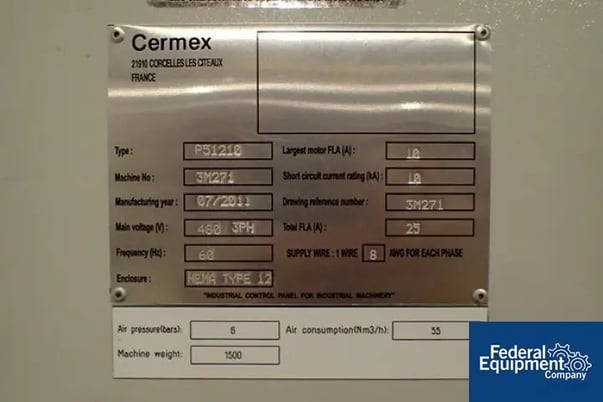 Cermex #P51210, Palletizer, serial # 3M271, #3259-15 - Image 6