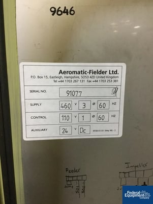 Aeromatic #E-140 GEA NICA radial basket extruder, Stainless Steel product contact surfaces, nominally rated - Image 3