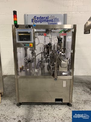 IMA Comadis tube filler #C1090, 80 tubes/minute, 0 - 5 mL fill range, AB MicroLogix L30ERM PLC, 2016 - Image 4