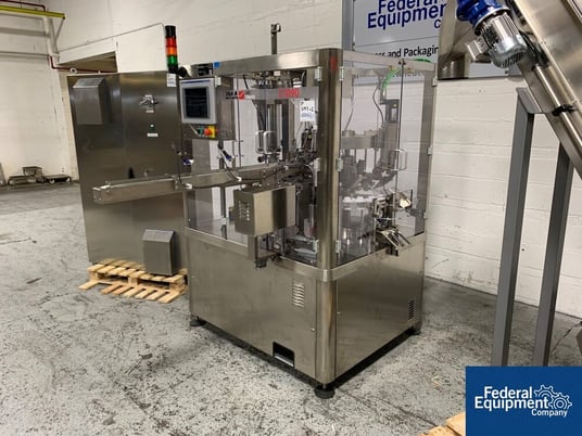 IMA Comadis tube filler #C1090, 80 tubes/minute, 0 - 5 mL fill range, AB MicroLogix L30ERM PLC, 2016 - Image 6