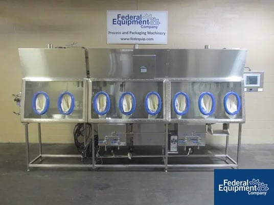 Carlisle Life Sciences Isolator, 316L Stainless Steel, 166" over all length, 112" long wash section, 48" dry - Image 1