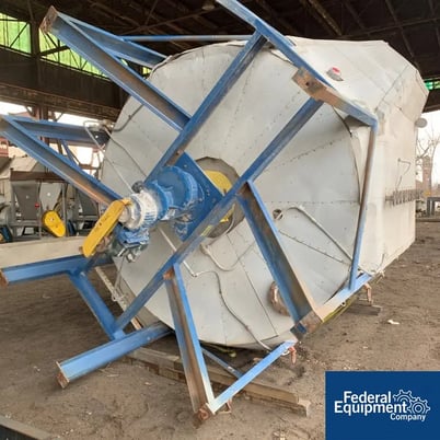 Krauss Maffei #TTB-27/11, plate dryer, 316 Stainless Steel, 591 sq.ft. surface area, 2700 mm diameter larger - Image 6
