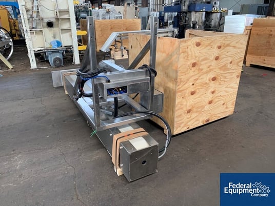 K-Tron, vacuum loading stand, mounted on MetoLift lift, Stainless Steel, receiver, #3307-3 - Image 3