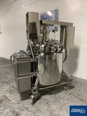 147.5 gallon Lleal, reactor, Stainless Steel, 3/3 bar, 590 liter, removable dish top, dish bottom, jacketed - Image 3