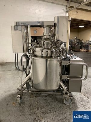 147.5 gallon Lleal, reactor, Stainless Steel, 3/3 bar, 590 liter, removable dish top, dish bottom, jacketed - Image 5