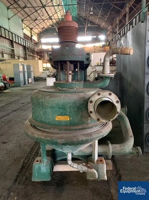 Dorr Oliver Oliver Merco #30, nozzle bowl disc centrifuge, 125 HP, rated 90-300 gpm, 3000 rpm, up to 3800 G' - Image 3