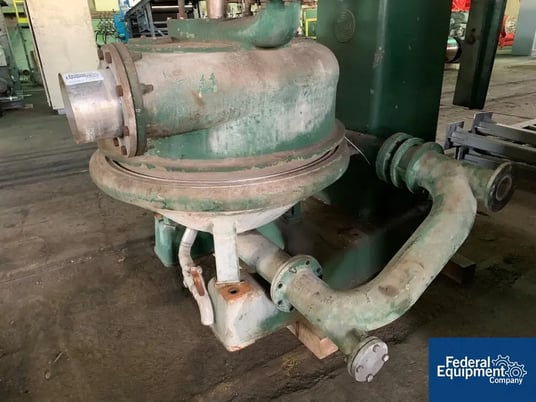 Dorr Oliver Oliver Merco #30, nozzle bowl disc centrifuge, 125 HP, rated 90-300 gpm, 3000 rpm, up to 3800 G' - Image 7