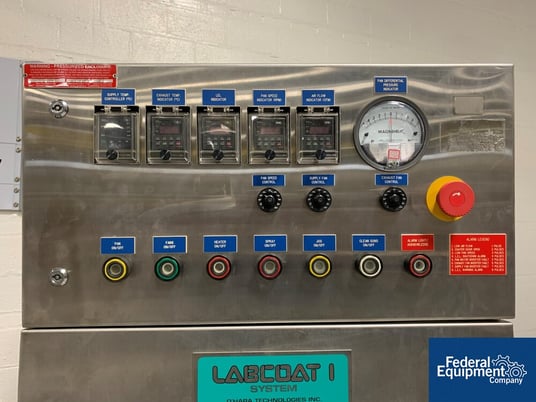 11" O' Hara Labcoat #LC1, coating pan, Stainless Steel, 575 volt, serial# 3335, 2001, #3130-1, 2001 - Image 8