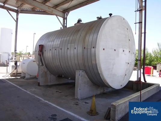 20000 gallon Horizontal storage tank, Carbon Steel construction, 150" diameter x 240" straight side, dished - Image 1