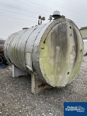 3000 gallon Horizontal storage tank, Stainless Steel construction, 7' diameter x 10' straight side, dished - Image 3