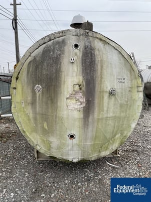 3000 gallon Horizontal storage tank, Stainless Steel construction, 7' diameter x 10' straight side, dished - Image 4