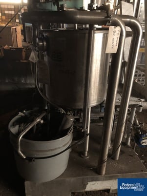 40 gallon Lee #40GAL-DBT, Stainless Steel, open top, dish bottom, on legs, S/N B4202A, 1989, #10634-2, 1989 - Image 3