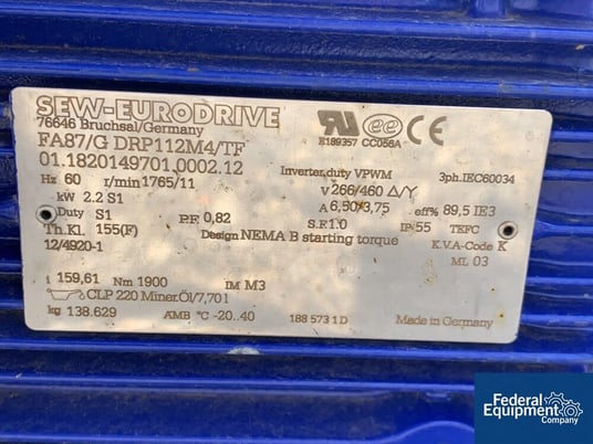 12" diameter x 12' long, Schneckenbau Screw Conveyor, type RS300/3700, Carbon Steel, 2012, #3429-2, 2012 - Image 6