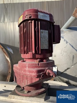 132 gallon Freude Titan, mix tank, Stainless Steel, 1.5 HP, 32" diameter x 32" side, flat top, dish bottom - Image 4