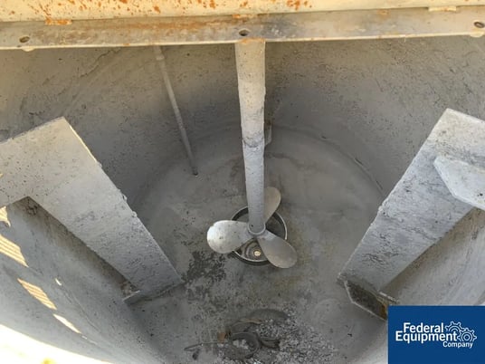 132 gallon Freude Titan, mix tank, Stainless Steel, 1.5 HP, 32" diameter x 32" side, flat top, dish bottom - Image 6
