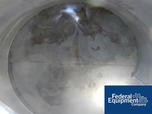 11000 gallon Stainless Steel storage tank, 12' 6" diameter x 11' straight side, dome top, flat bottom, 24" - Image 6