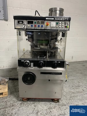6.5 Ton, Unipress #MFG-765, Tablet Rotary Press, #3480-1 - Image 3