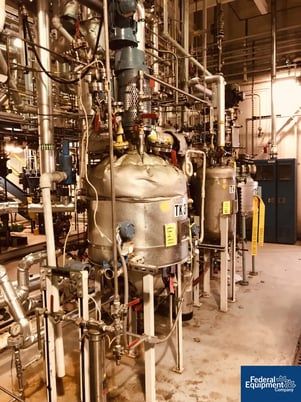 30 gallon Gaspar reactor, 316L Stainless Steel, 18" diameter x 24" straight side, 2.1 semi eliptical dish - Image 4