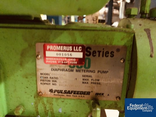 PulsaFeeder #880-S-AE, diaphragm metering pump, nominally rated 21 GPM at 290 psi, with .5 hp, 230/460 volt - Image 2