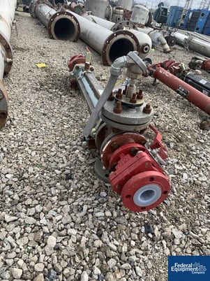 5" PFA lined column, jacketed, #3457-9 - Image 4