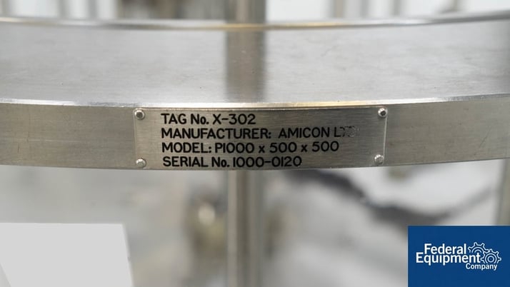 Amicon #P1000x500x500, Chromatography Column, S/N 1000-0120, #3444-3 - Image 2