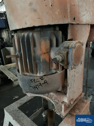 7.5 HP Disperser, Carbon Steel shaft & Stainless Steel 10" blade, 220/440 volt explosion proof motor, missing - Image 6