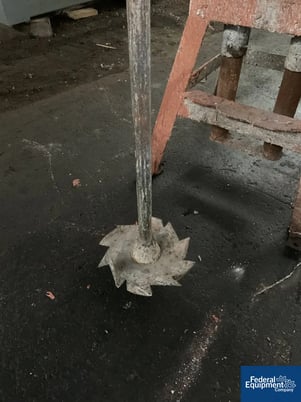 7.5 HP Disperser, Carbon Steel shaft & Stainless Steel 10" blade, 220/440 volt explosion proof motor, missing - Image 8