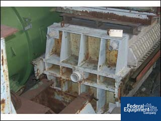 39" Shriver, filter press (1000 mm) 17 chambers, polypropylene recessed plates, 4 eye, center feed, hydraulic - Image 2