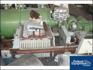 39" Shriver, filter press (1000 mm) 17 chambers, polypropylene recessed plates, 4 eye, center feed, hydraulic - Image 3