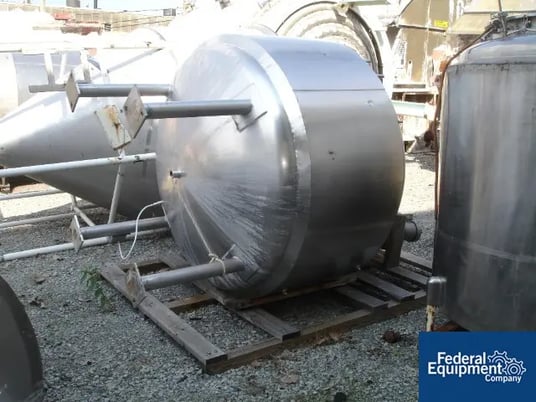 650 gallon Vessel Craft, 316 Stainless Steel reactor, 50/50 psi, jacketed, 6' diameter x 30" straight side - Image 3