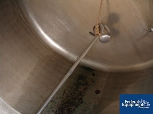 650 gallon Vessel Craft, 316 Stainless Steel reactor, 50/50 psi, jacketed, 6' diameter x 30" straight side - Image 5