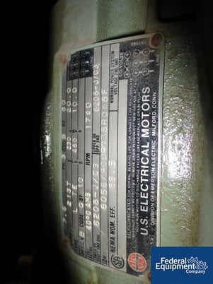 7.5 HP Myers #00V550A-5-7.5, dual shaft vacuum mixer, #16711 - Image 8