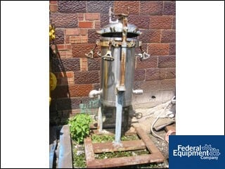 27 sq.ft. Niagara #25-24, filter, 316 Stainless Steel, vertical tank, vertical leaf design, #22494 - Image 1
