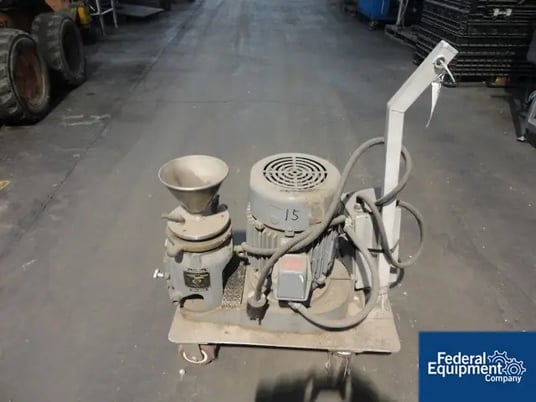Premier #KSIF, type 4UB7, colloid mill, 4" diameter rotor, rated up to 50 GPH w/feed hopper, on base w/7.5 - Image 1